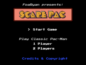 ScarePac main menu